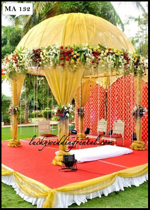 Lucky Wedding Rental mandap decoration