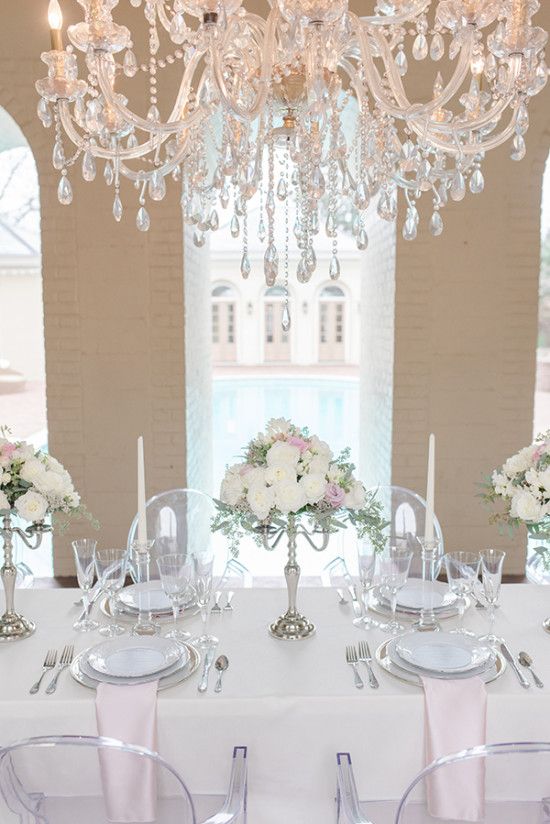 Crystal Theme Decoration With Wedding Rentals