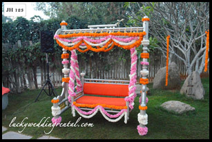 Lucky Wedding Rental jhoola decoration
